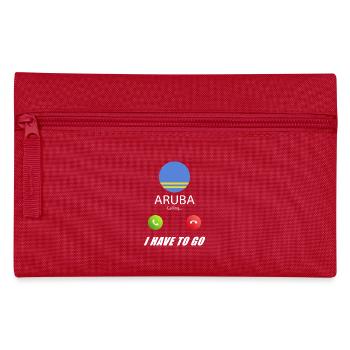 Aruba calls to Lusiger flags saying - Pencil Case - red - Front