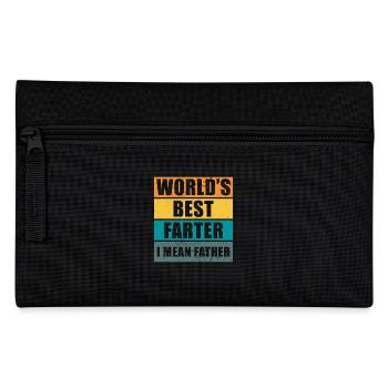 Farter Père Pète s’amuser à dire drôle Fête des Pères - Trousse - noir - Devant