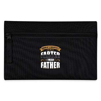 Farter Father Farts Fun Saying Funny Father's Day - Pencil Case - black - Front