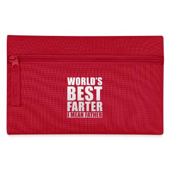 Farter Père Pète s’amuser à dire drôle Fête des Pères - Trousse - rouge - Devant