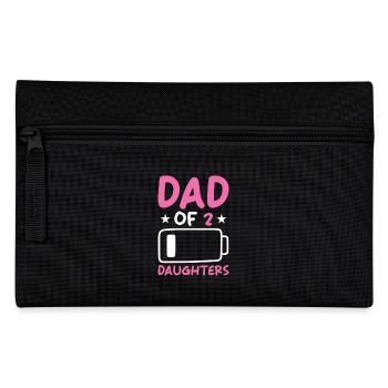 Dad of 2 Daughters - Federtasche - Schwarz - Vorne