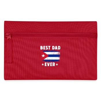 Cuban Father Best Dad ever - Pencil Case - red - Front