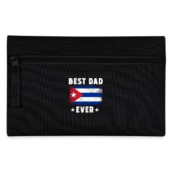 Cuban Father Best Dad ever - Pencil Case - black - Front