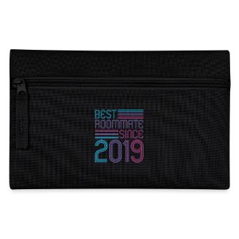Best roommate since 2019 love your roomates - Pencil Case - black - Front