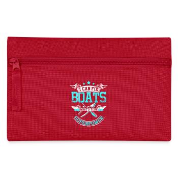 I fix boats - Pencil Case - red - Front