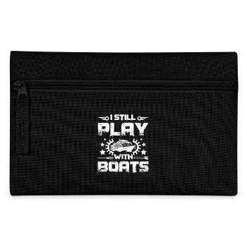 I still play with boats - Federtasche - Schwarz - Vorne