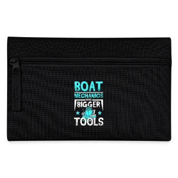 Boat mechanics have bigger tools - Federtasche - Schwarz - Vorne
