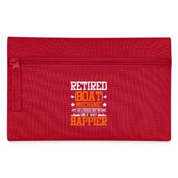 Retired boat mechanic - Federtasche - Rot - Vorne