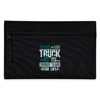Équipe de chauffeurs de camion père et fils - Trousse - noir - Devant
