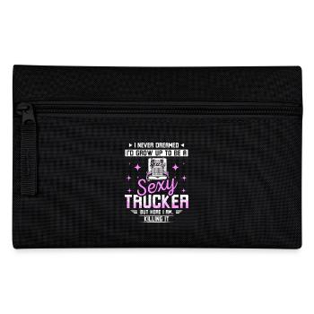 Sexy trucker - Pencil Case - black - Front
