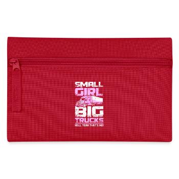 Petite fille gros camions - Trousse - rouge - Devant