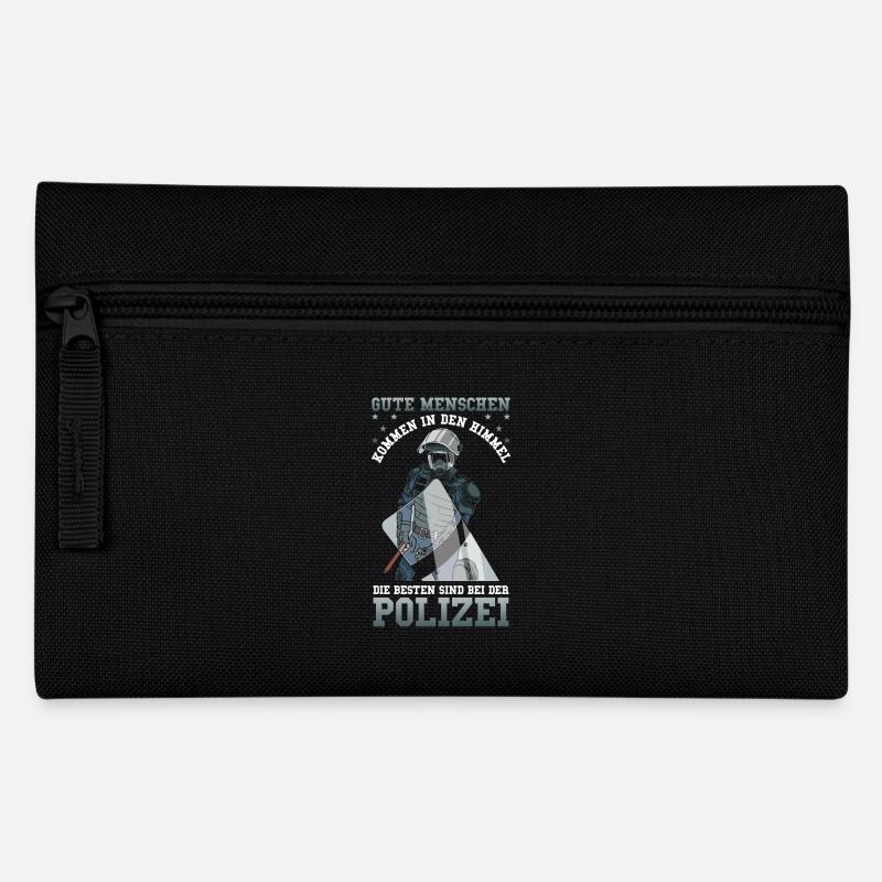 Polizei Die besten sind bei der Polizei - Federtasche - Schwarz