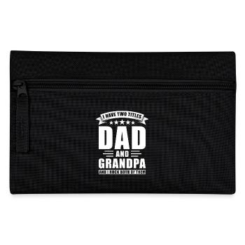 Papa und Opa Zwei Titel - Federtasche - Schwarz - Vorne