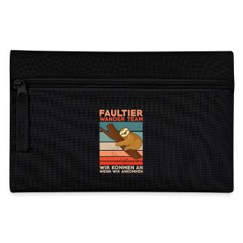 Faultier Wanderteam - Federtasche - Schwarz - Vorne