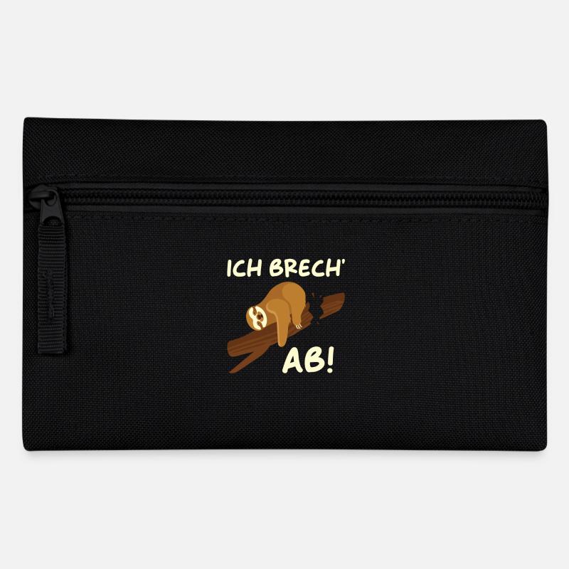 Ich brech ab - Federtasche - Schwarz