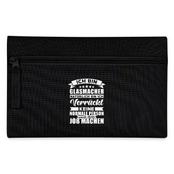 Glasmacher Beruf Spruch - Federtasche - Schwarz - Vorne
