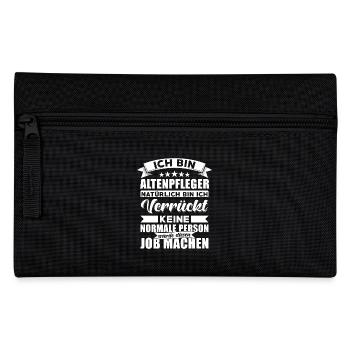 Altenpfeger Sprüche Altenpflege sprüche - Federtasche - Schwarz - Vorne