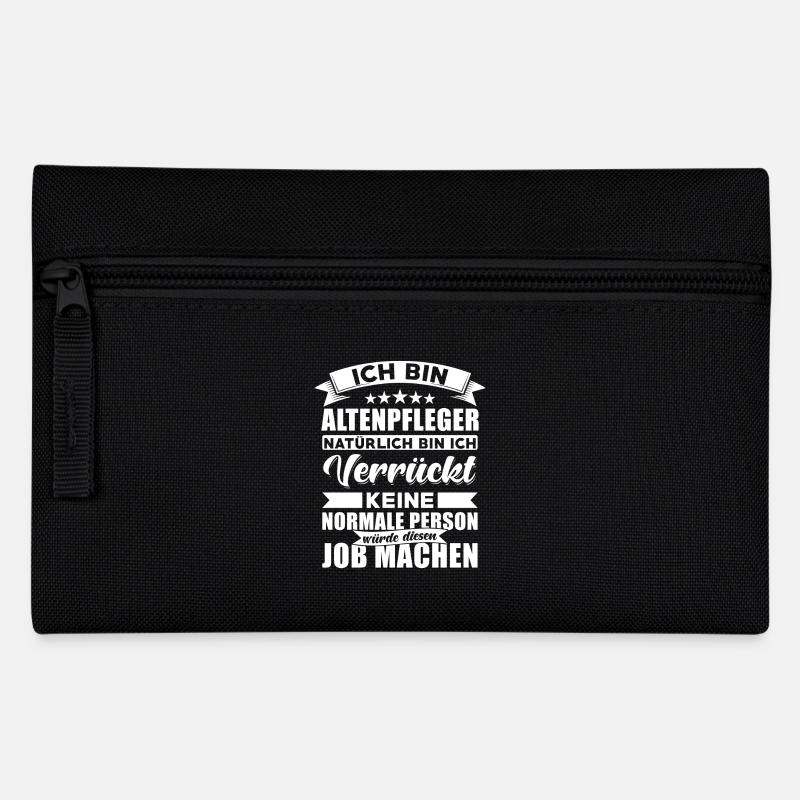 Altenpfeger Sprüche Altenpflege sprüche - Federtasche - Schwarz