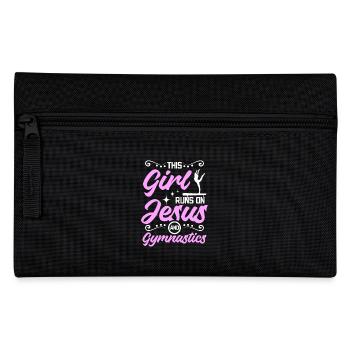 Cette fille court sur jésus et la gymnastique - Trousse - noir - Devant