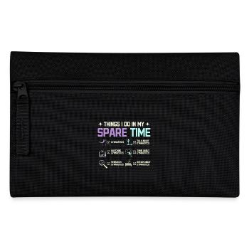 Ce que je fais dans mes temps libres gymnastique - Trousse - noir - Devant