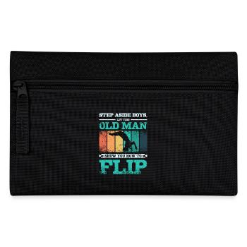 Let this old man show you how to flip gymnastics - Pencil Case - black - Front