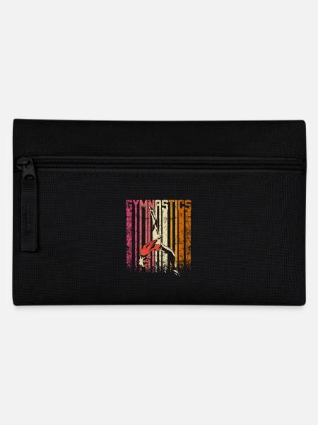 Retro Vintage gymnastics - Federtasche - Schwarz