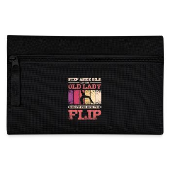 Let this old lady show you how to flip gymnastics - Pencil Case - black - Front
