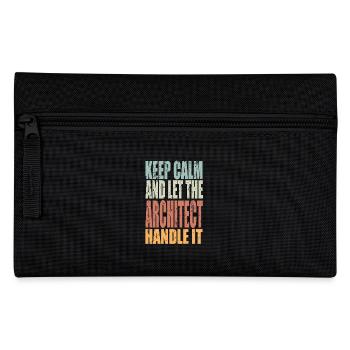 Gardez le calme architecte en disant un cadeau d’architecte - Trousse - noir - Devant