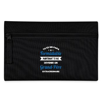 Futur grand-père cadeau annonce de grossesse - Trousse - noir - Devant