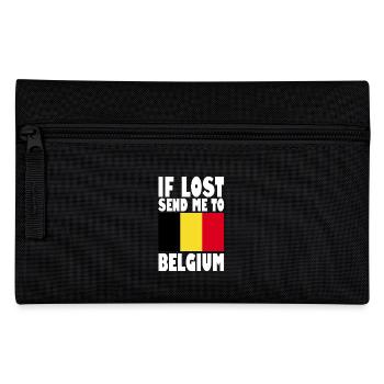 Belgium Flag Saying - Pencil Case - black - Front