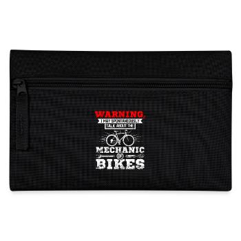 Talk about the mechanic of bikes - Pencil Case - black - Front