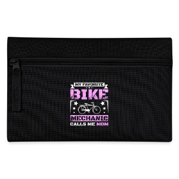 Mon mécanicien de vélo préféré m’appelle maman - Trousse - noir - Devant