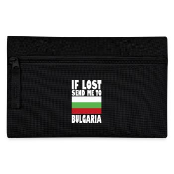 Bulgaria Flag Saying - Pencil Case - black - Front