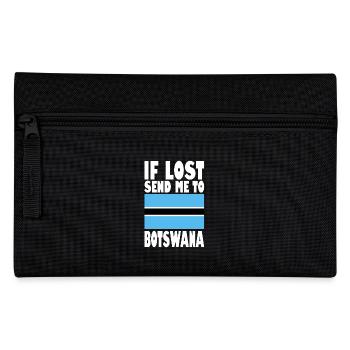 Botswana Flag Saying - Pencil Case - black - Front
