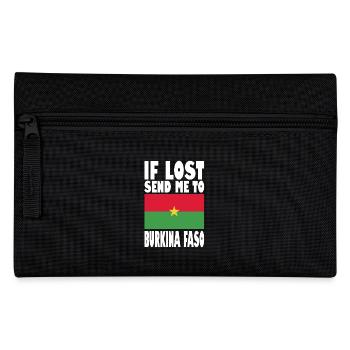 Burkina Faso Flag Slogan - Pencil Case - black - Front