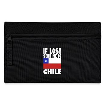 Chile Flagge Spruch - Federtasche - Schwarz - Vorne