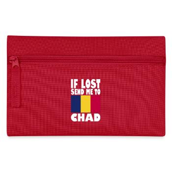 Chad Flag Saying - Pencil Case - red - Front