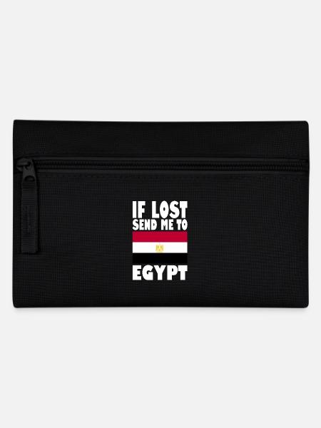 Ägypten Flagge Spruch - Federtasche - Schwarz