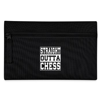 Schach Spruch lustig - Federtasche - Schwarz - Vorne