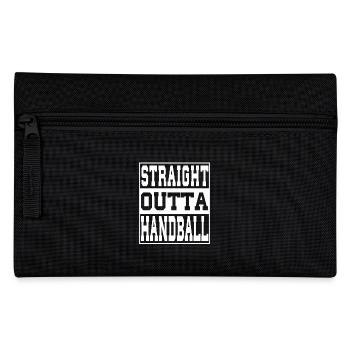 Handball Spruch lustig - Federtasche - Schwarz - Vorne
