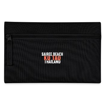 Vintage Thailand Vacation Asia Sunset Ko Tao - Federtasche - Schwarz - Vorne