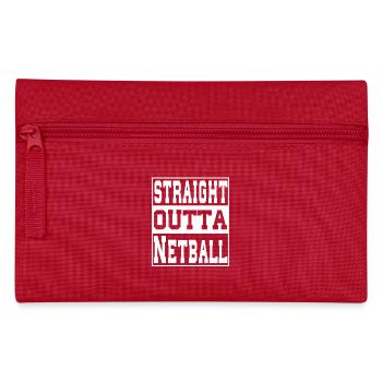 Netzball Spruch lustig - Federtasche - Rot - Vorne