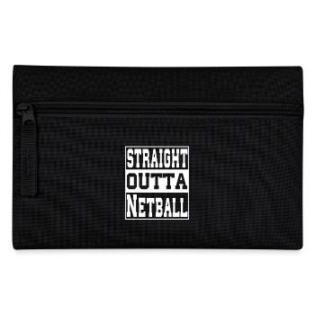 Netzball Spruch lustig - Federtasche - Schwarz - Vorne
