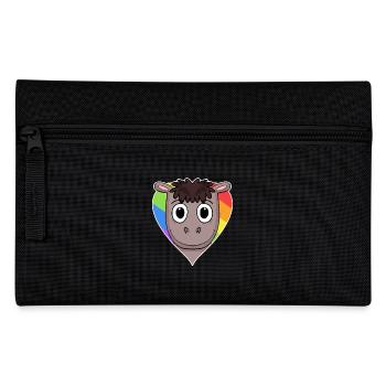 Pferd Lgbt Regenbogen Farben - Federtasche - Schwarz - Vorne