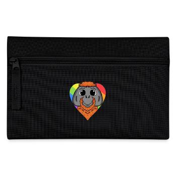 Urangutan Lgbt Regenbogen Farben - Federtasche - Schwarz - Vorne