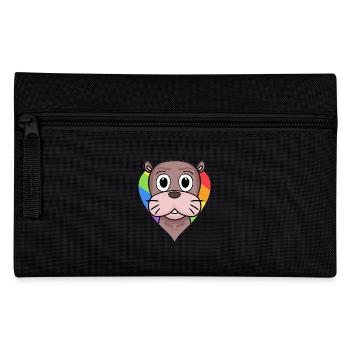 Seelöwe Lgbt Regenbogen Farben - Federtasche - Schwarz - Vorne