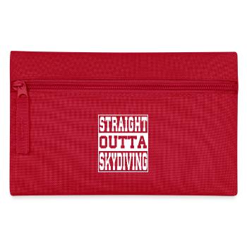 Skydiving Spruch lustig - Federtasche - Rot - Vorne