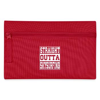 Skysurfing Spruch lustig - Federtasche - Rot - Vorne
