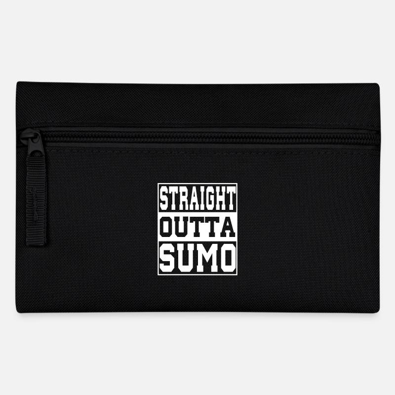 Sumo saying funny - Pencil Case - black