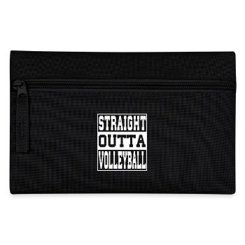 Volleyball Spruch lustig - Federtasche - Schwarz - Vorne